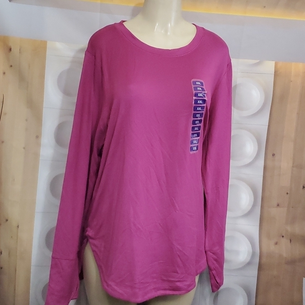 NWT Favorite Long Sleeve Pink Super Soft Tops Size XXL